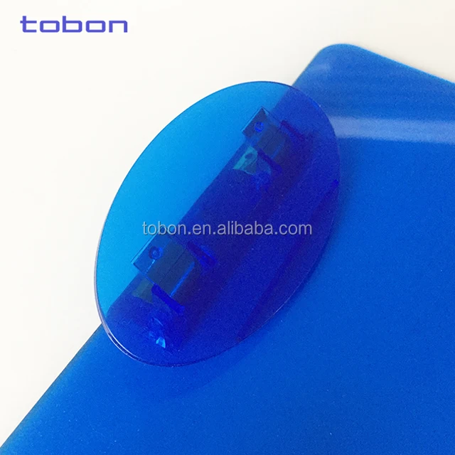 Прозрачный прозрачный или сплошной цвет овальной формы клип А4 пластиковый буфер клип доска