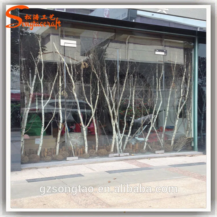 White Trunks No Leaves birch Artificial Birch Tree trunks for sale