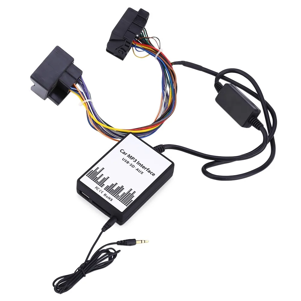 Car MP3 Interface USB / SD Data Cable Audio Digital CD Changer Support USB flash SD Card 3.5mm Jack Input for / Mini / Rover