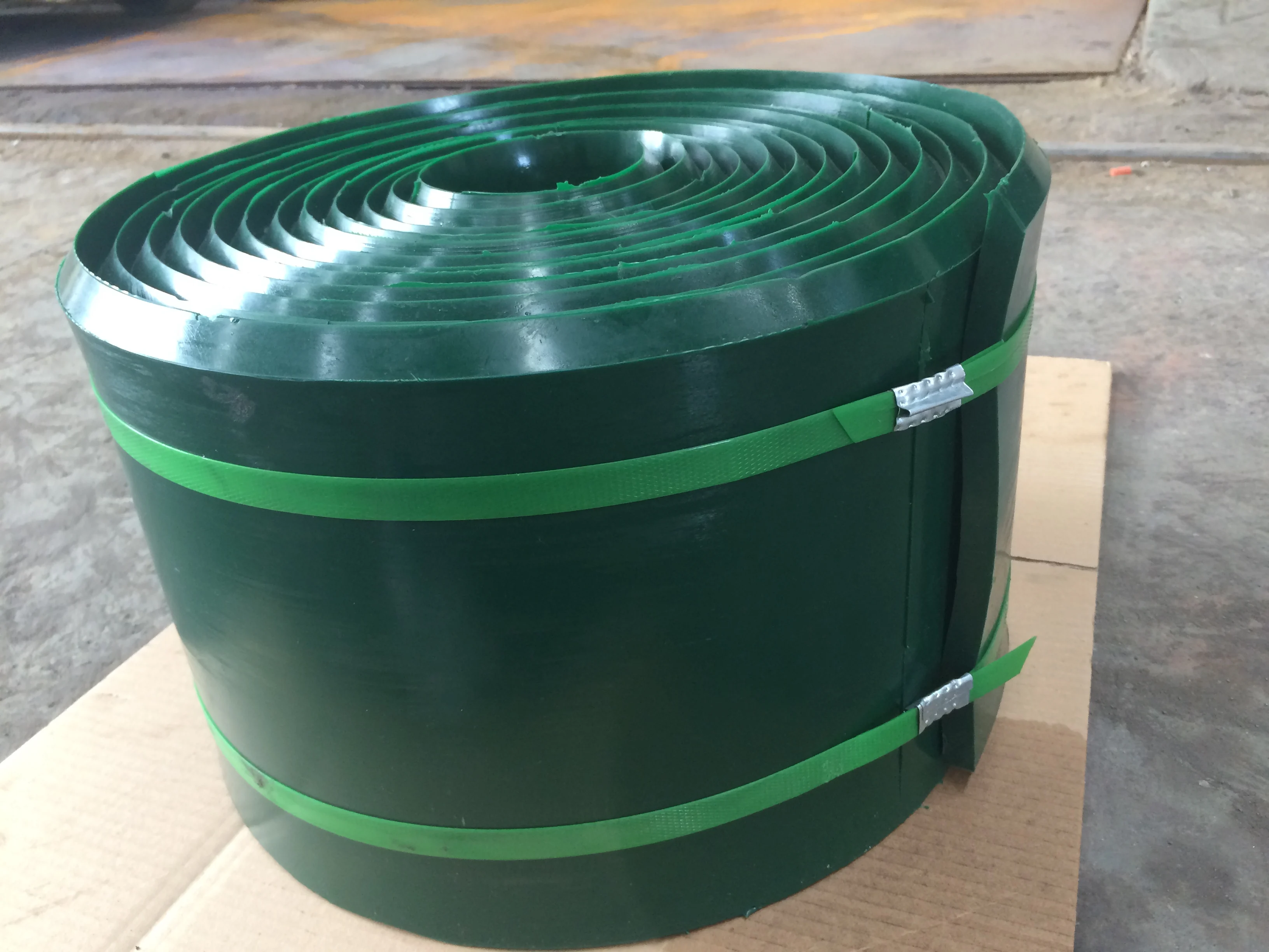 Polyurethane Poly Urethane Conveyor Belt Flashing PU Conveyor Belt Skirting Sealing Strip Green Color