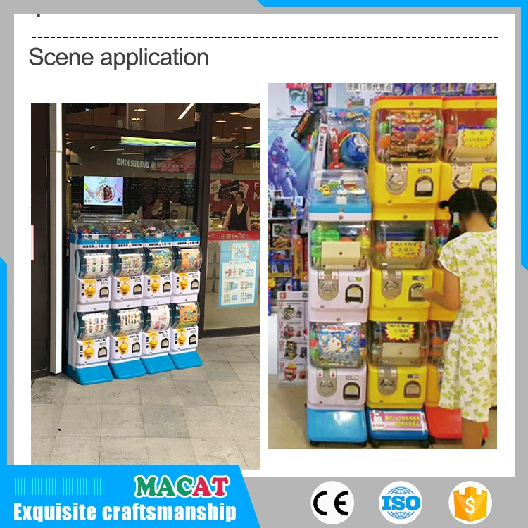 
[MACAT]Biue and White With No Top Display Cabinet Gacha Machine/beauty vending machine/china vending machine manufacturer 