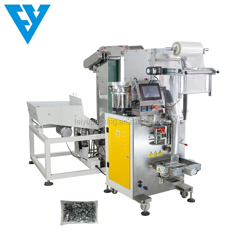 Furniture hardware screw nut bolt packaging and packing machines