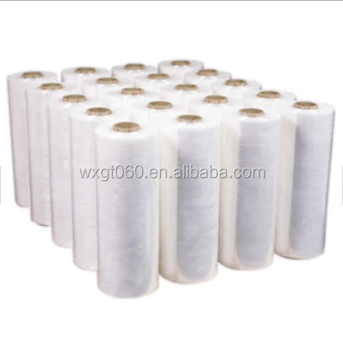 
HDPE/LDPE/LLDPE hand strech film handy wrap stretch film JUMBO ROLL 