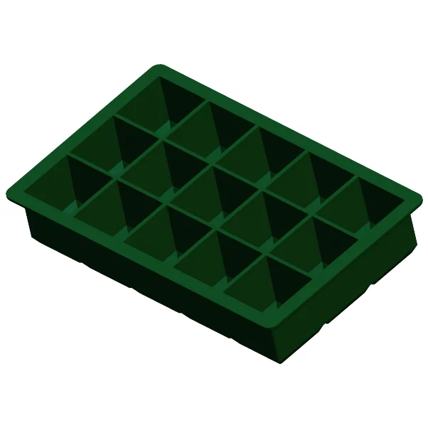 15 cavity custom silicone ice cube tray LFGB