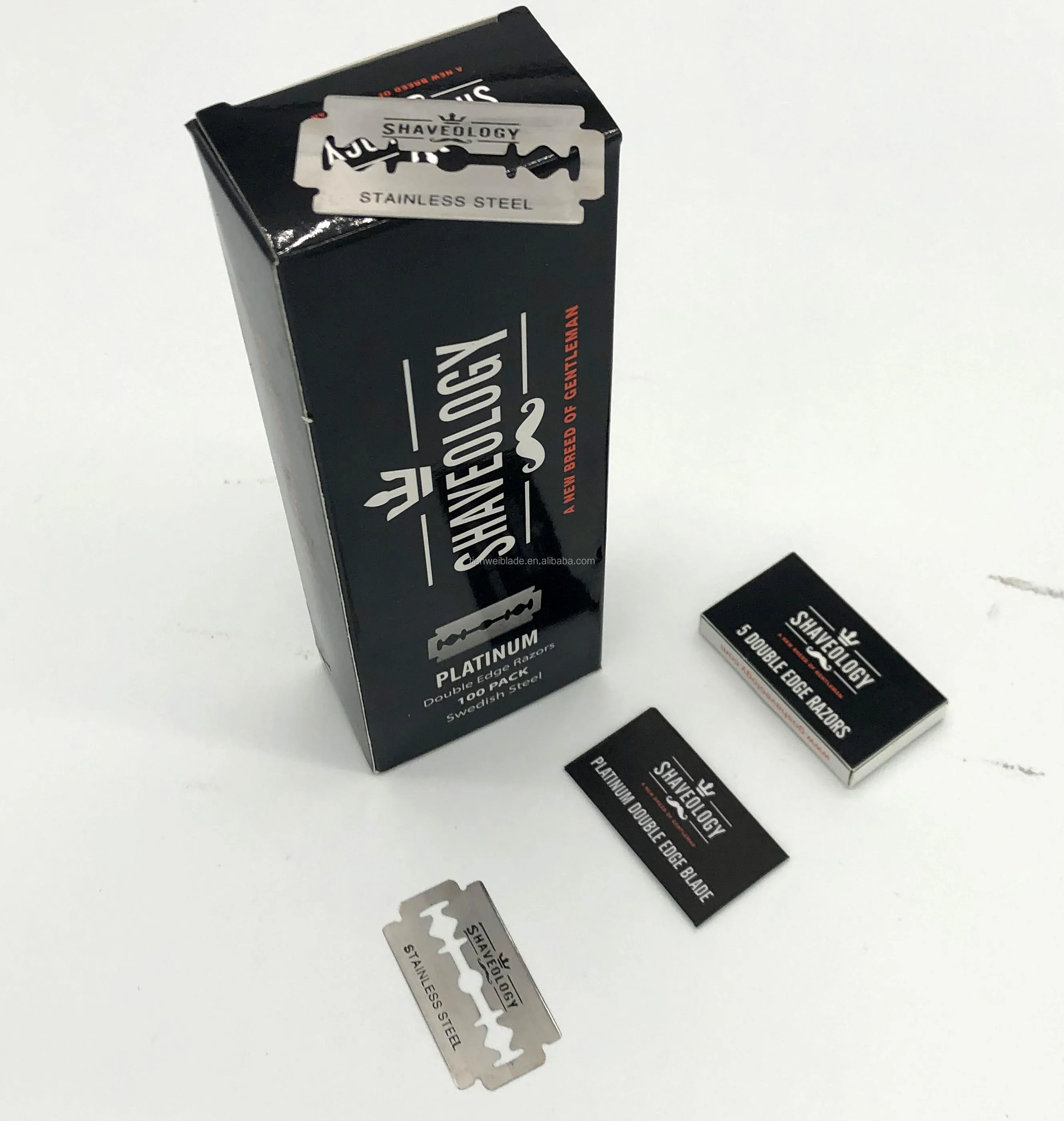 Оптом классические острые безопасные мужские бритвенные лезвия из нержавеющей стали с двойной кромкой