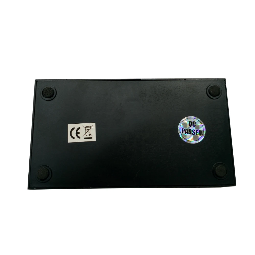 Small Rectangle Black plastic led 3D  crystals displaying light up stand base crafts