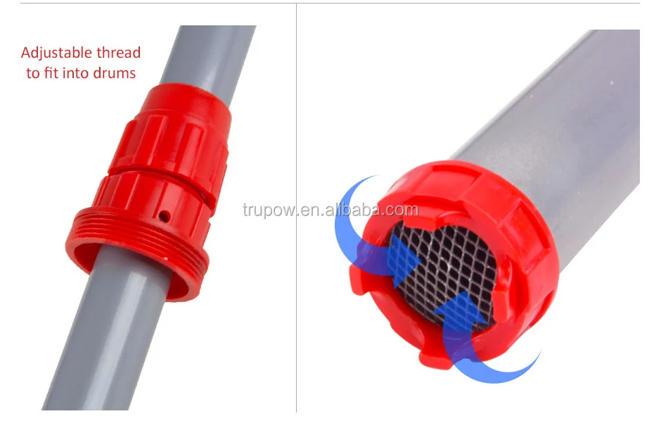 JS-32 Three Input Tube Cast Iron Oil Rotary Hand Pump For Drum