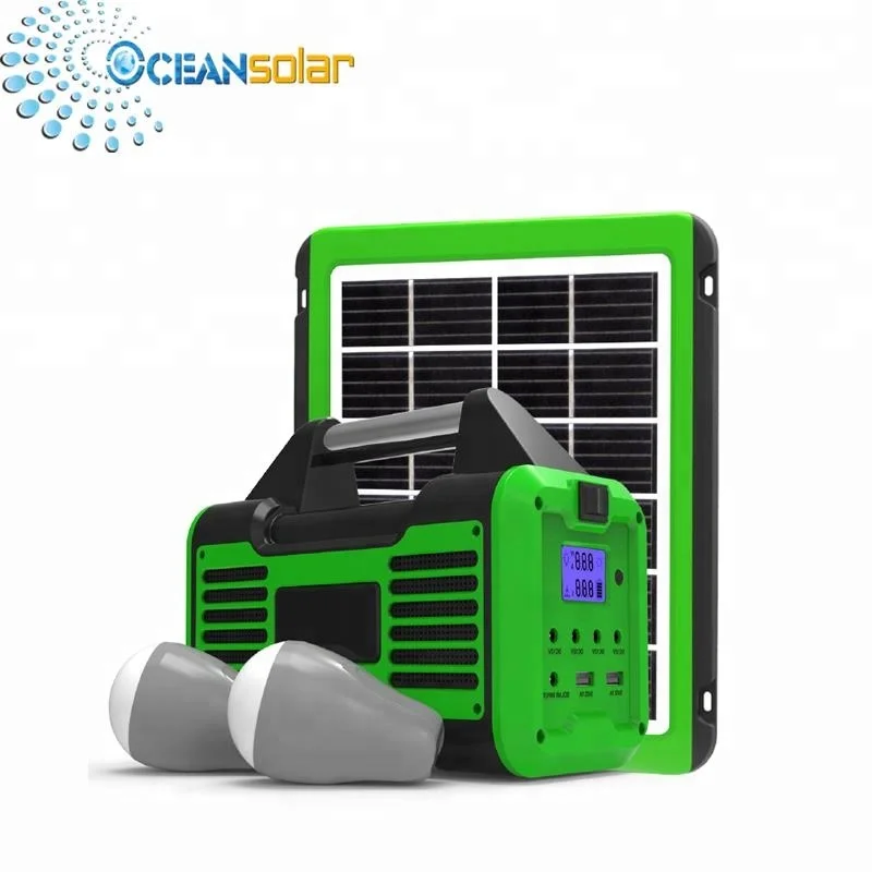 
Portable Home Solar Light Kits 9 Volt 5 Watt Solar Panel With Battery charging 