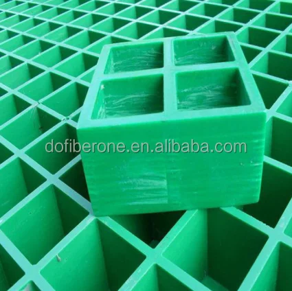 Огнестойкие Стекловолокна FRP Зеленый Решетки