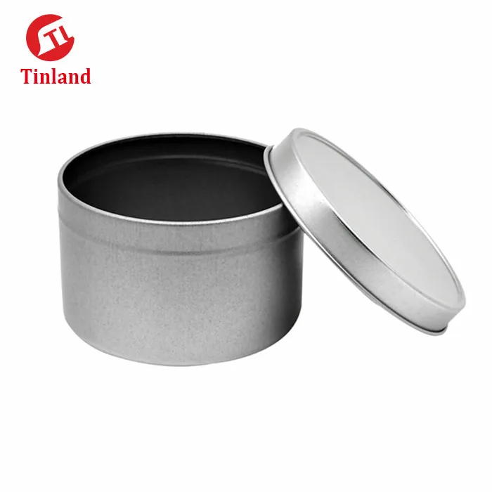 
4 oz Metal Tin Can/ Candle Tins With ClearTop On Tin Lid 