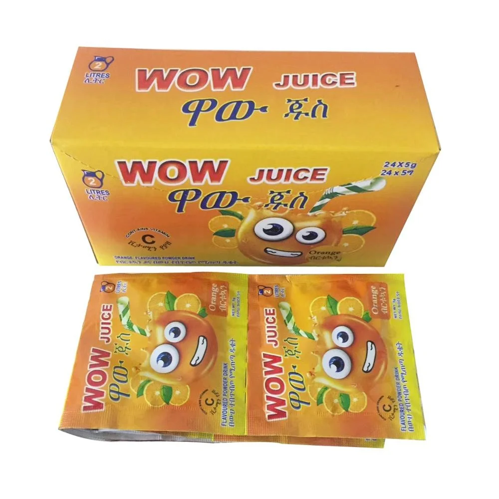 Instant orange lime juice powder pop jus drink