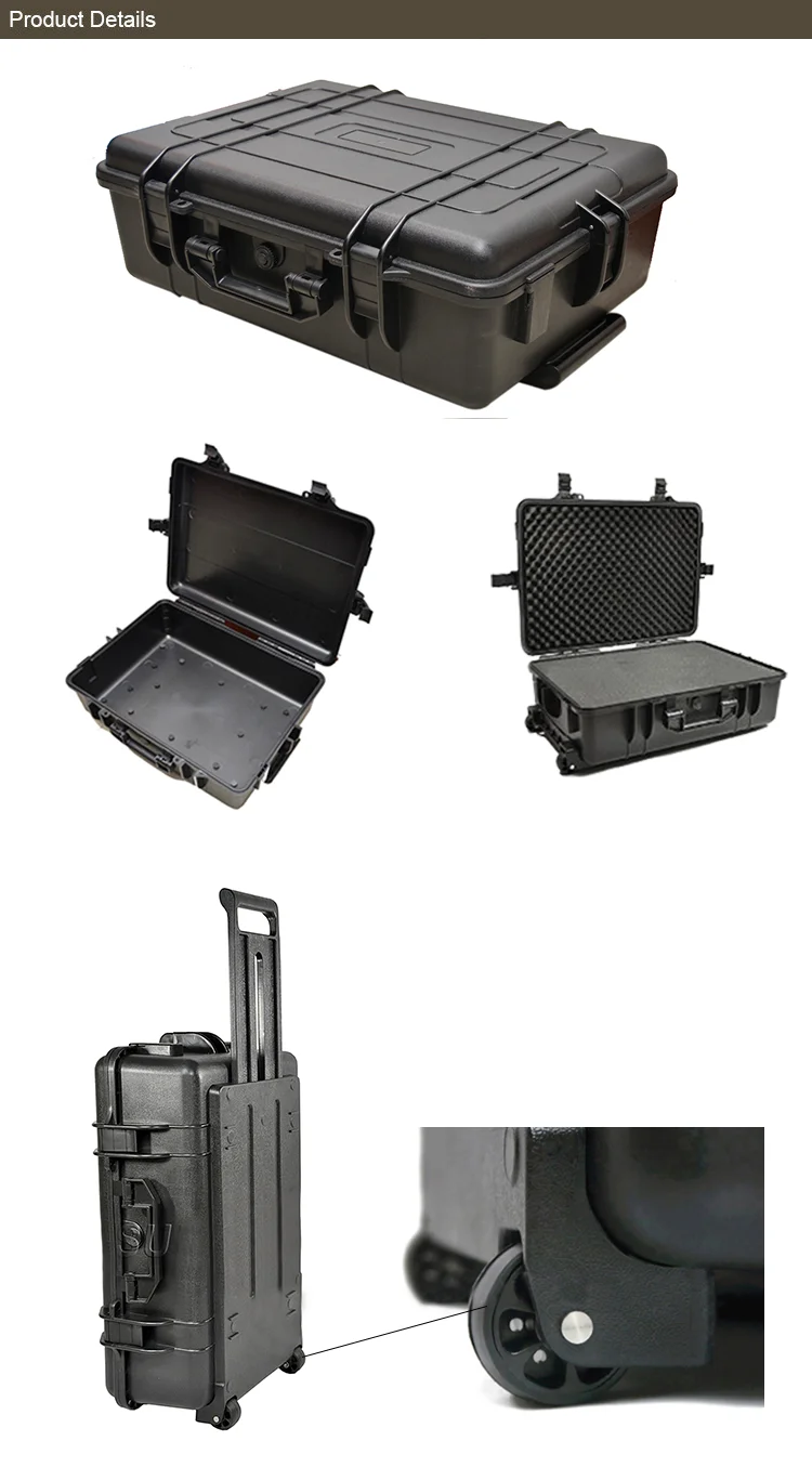 
Heavy Duty Custom Weapon Equipment Ip67 Abs Tool Hardcase Military Protective Carrying Waterproof Hard Plastic Case 