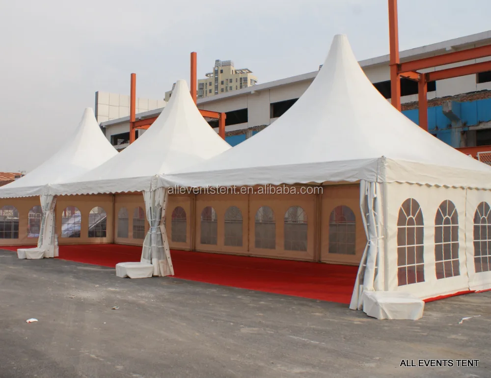 
3x3, 4x4, 5x5, 6x6 Wholesale high-peak pagoda tent for exhibition events 