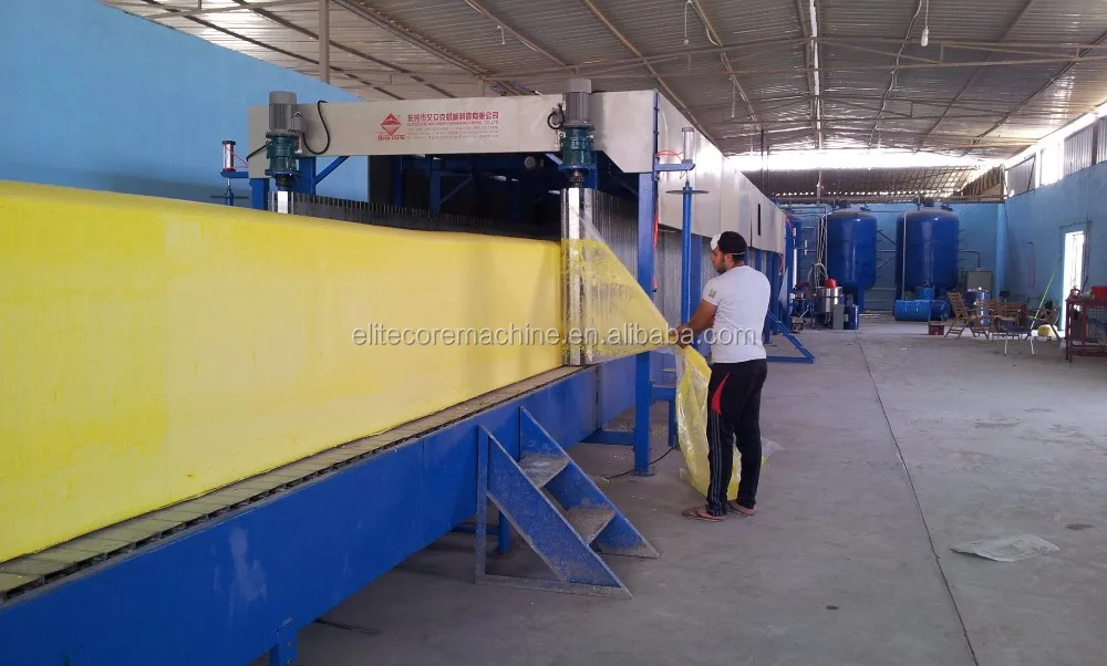 ECMT-100 PLC large output produce line Continuous Foaming Machine/latex foam machine
