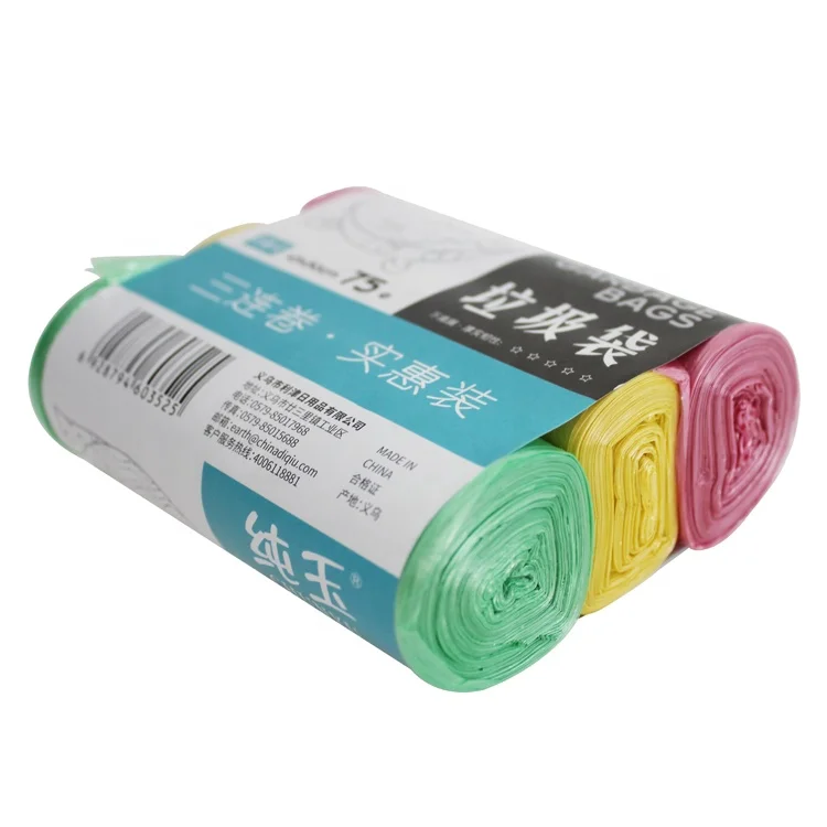 
Wholesale cheap 3 rolls/pack trash bag household plastic pe waterproof garbage bag 