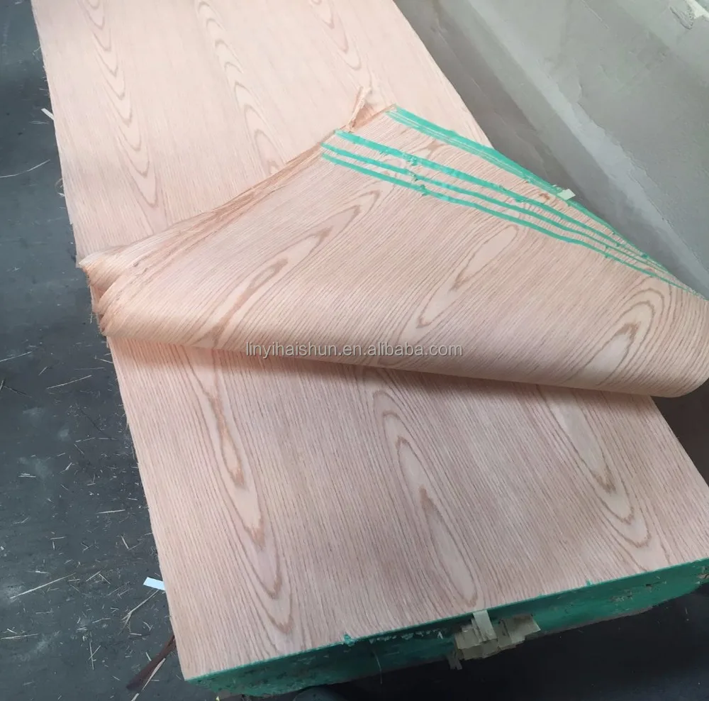 Sliced cut engineered ash wood veneer / recon ash wood veneer sheet
