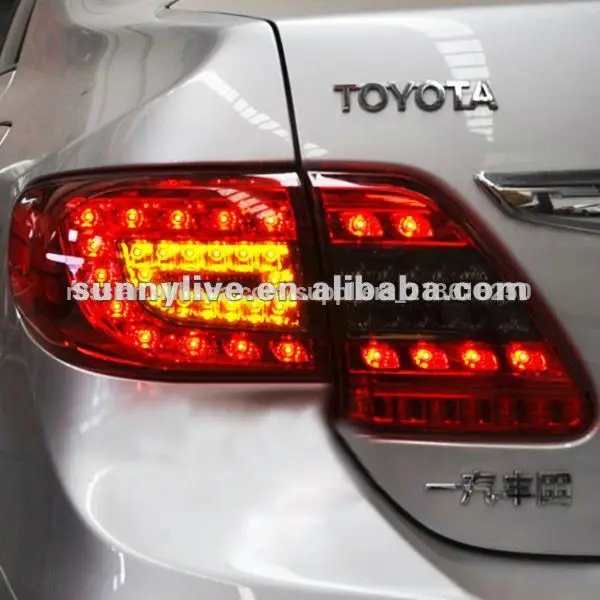 для toyota венчик альтис привел хвост света 2011-2012 год красный и черный цвет yzv1