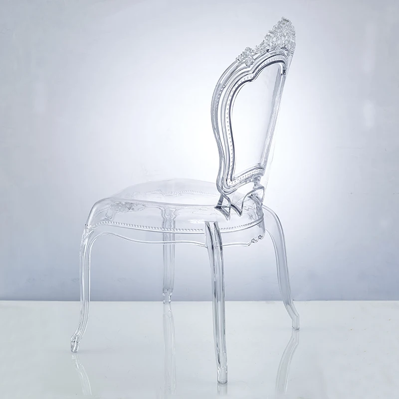 clear pc plastic resin abs shell armless wedding dining plastic transparent crystal acrylic rental party chair chairs marriage