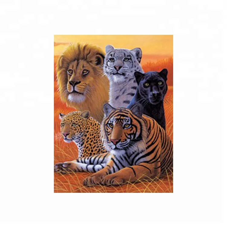 
Creative wall art 3d lenticular picture of tiger 