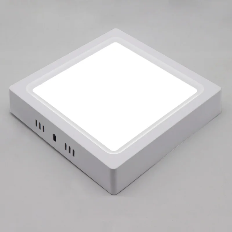 Keou new design Pure while Surface SMD Small 12watt square ceiling  led panel light 12w