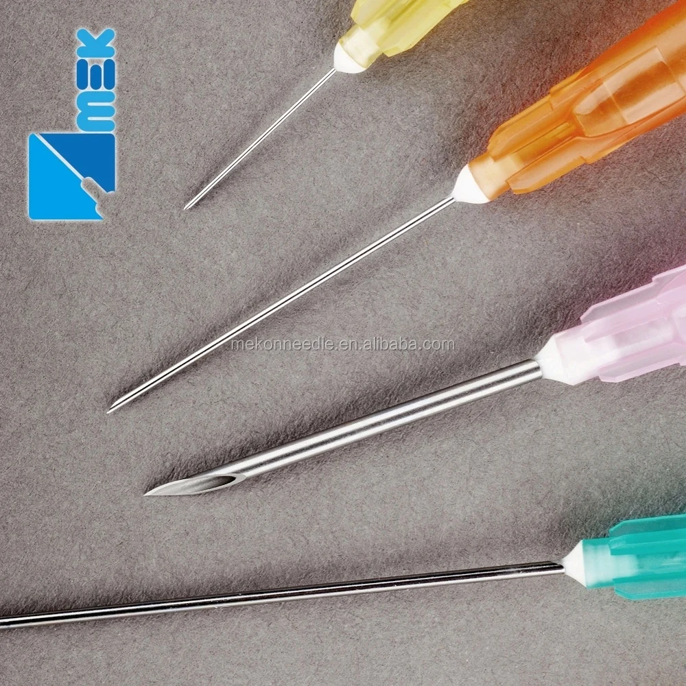 Hypodermic needles for single use mesotherapy needle 14G-34G with CE ISO 510K certificate