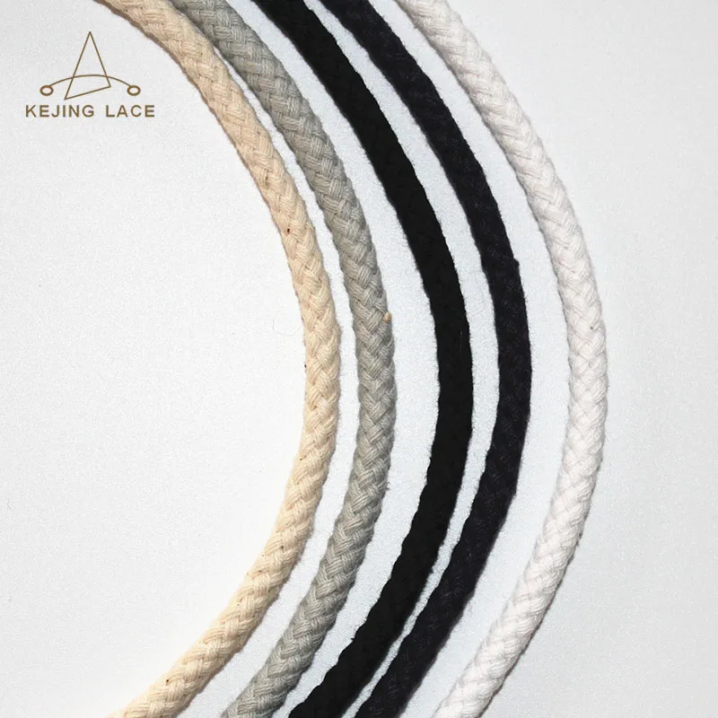 Wholesale Round Cotton Braid Cords Macrame Twisted Ropes