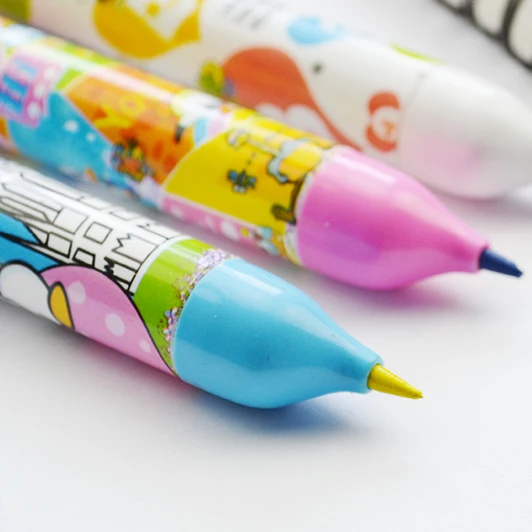 popular products 2018 plastic holder mechanical color crayon set