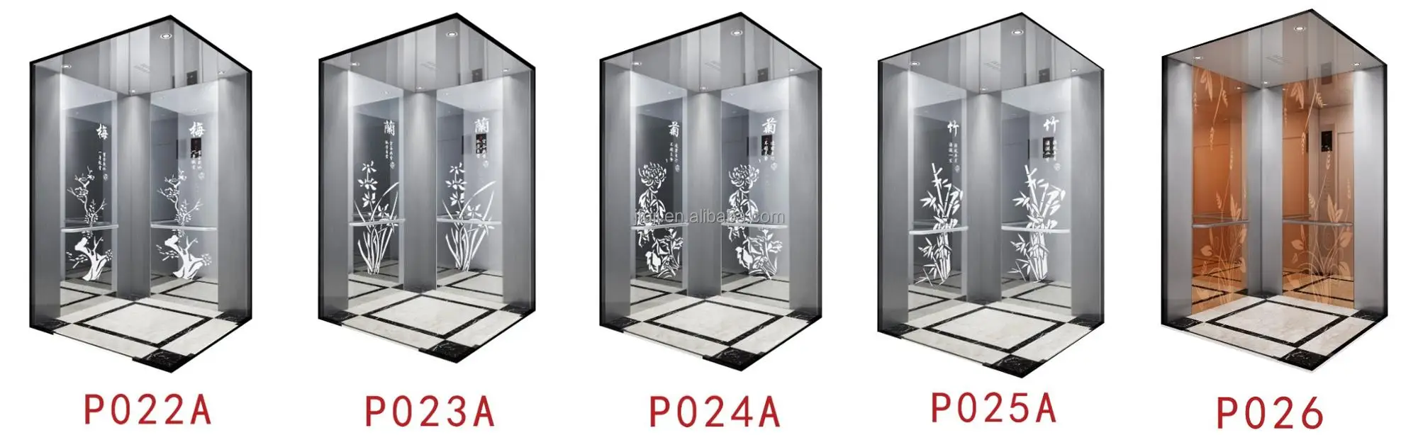 Jfuji residential building lift elevator size 4 person lift size