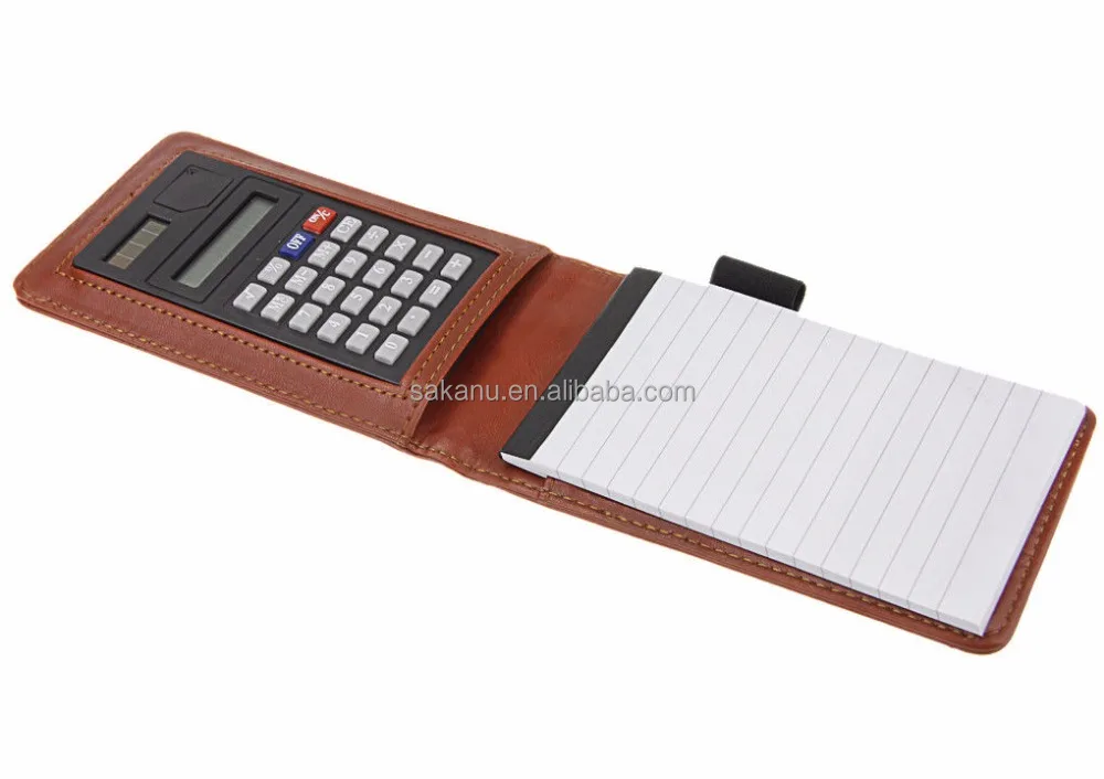 Pocket Notebook A7 Writing Memo Note Pad With Calculator
