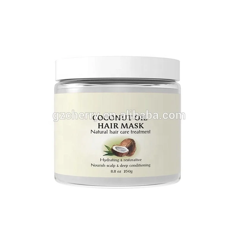 
High Quality Guangzhou Cherry Cosmetic Factory Wholesale Hot Hair Cosmetics Coconut Oil Hair Mask OEM 
