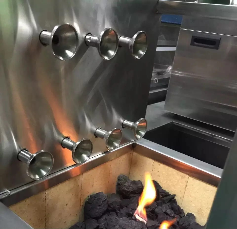 Outdoor automatic kebab brazilian rotisserie  grill/Santamaria grill