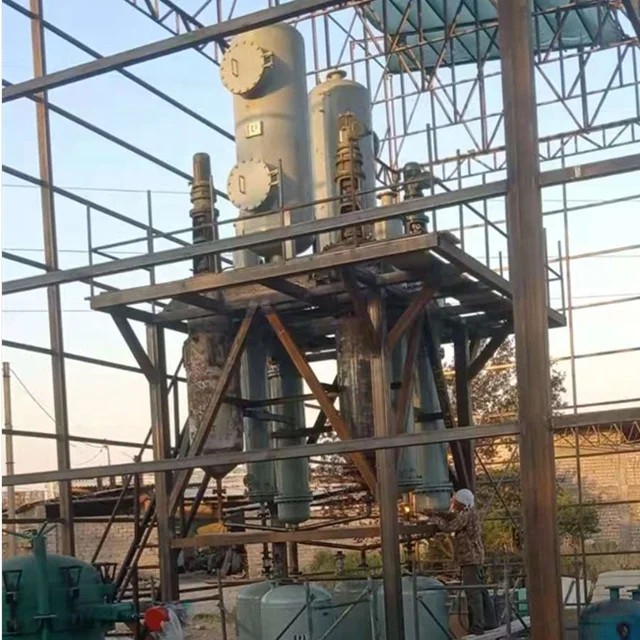 
Thin film evaporator and distillation tower 5Tons continuous base recycled oil sn150 