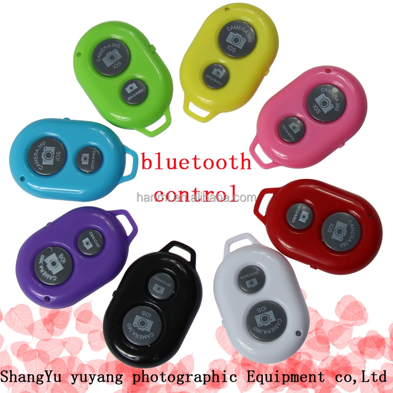 
2018 hot sell colorful release remote control bluetooth Shutter with button battery 