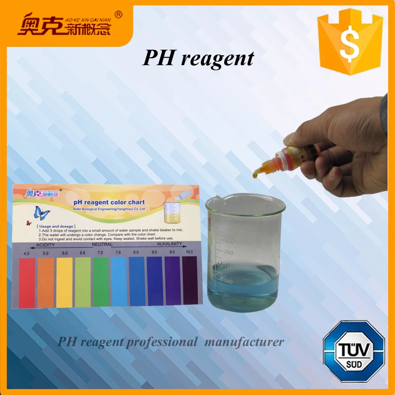 pH reagent test alkaline water filters