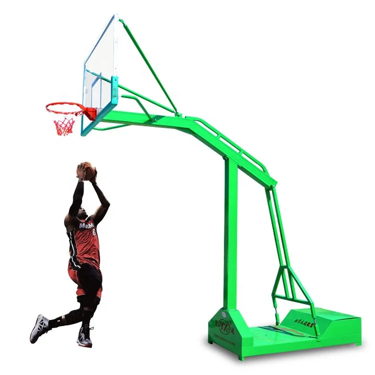 Outdoor movable adjustable competition steel basketball hoop stand for adult