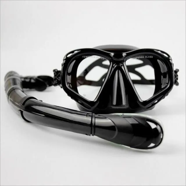 
Hot sell Water Sports Training Diving Equipment Anti-Fog Silicone Diving Mask Snorkeling set 