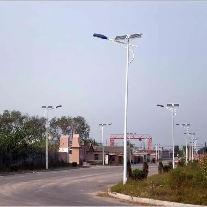 Factory price high intensity hot galvanized 9 meters solar street light pole
