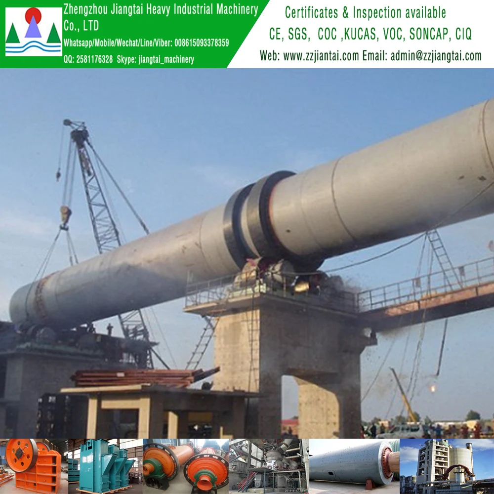 Rotary Oven Kiln For industrial quicklime production processing plant by Calcining Limestone Calcium Carbonate from China