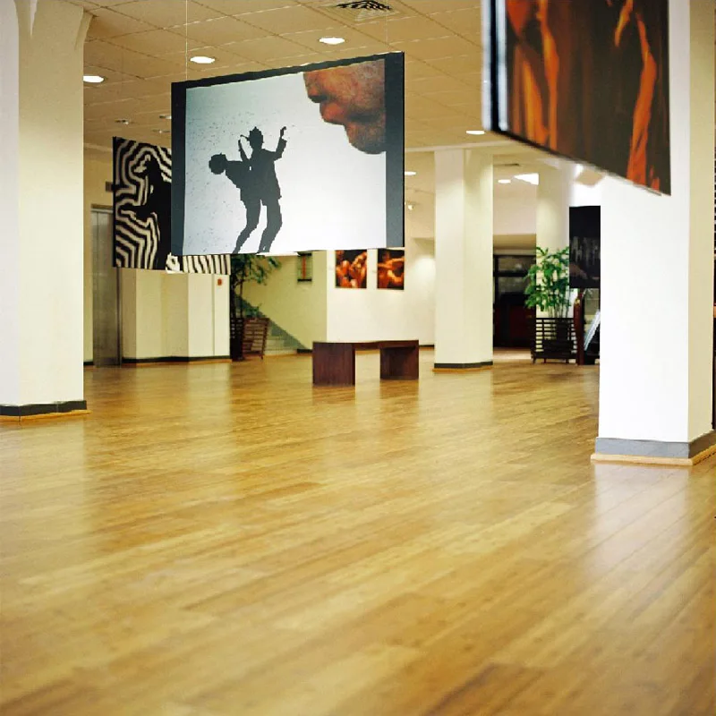 Indoor T&G  Click System Carbonized Strand Woven Bamboo Flooring For Bedroom.