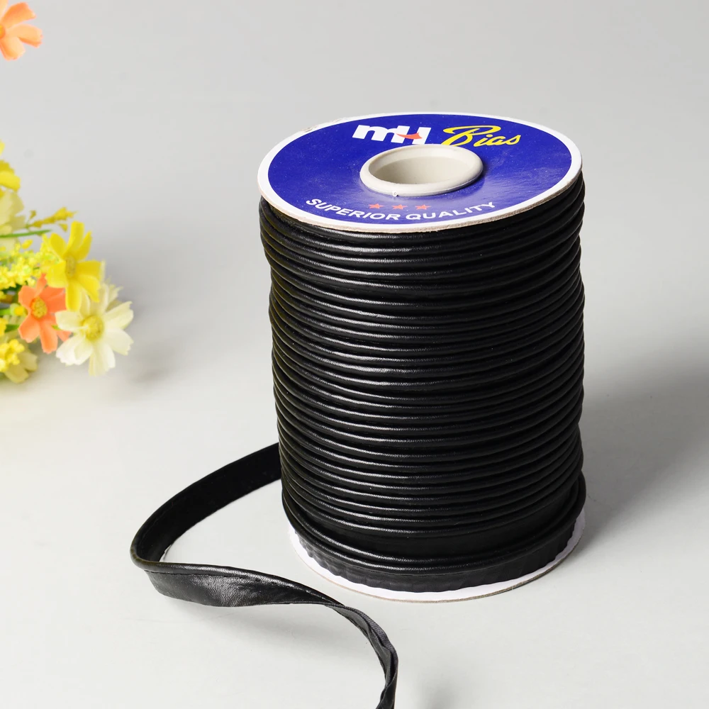 12mm Faux Leather Bias Binding Tape Upholstery Piping Cord for Sale