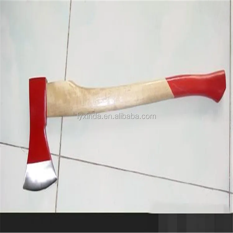 wooden handle cast iron axe