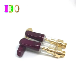 Ceramic Tip 0.5ml 1ml Capacity purple cbd cartridge with 510 Thread vape cartridge