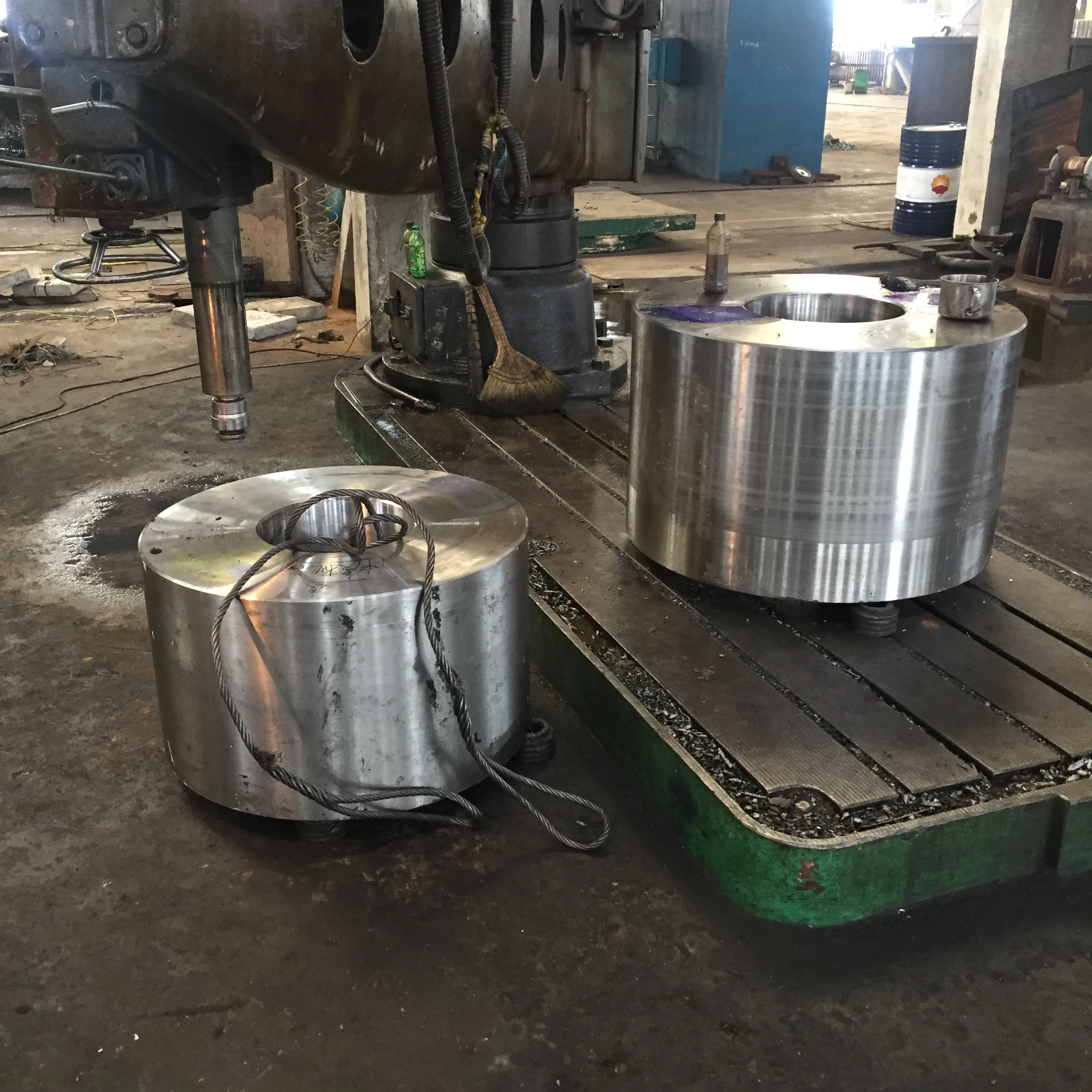 Customized Double Helical Cnc Lathe Machining Ball Mill Steel Forged Ring Bevel Gear Large Forging