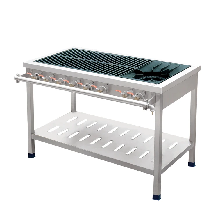 In Stock | Assembling 6 Flat Burner Gas Wok Stove FCGWS-1206B