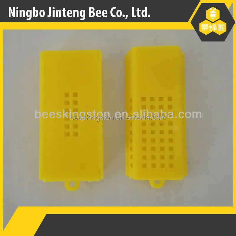 
plastic yellow queen cage for beekeeping 