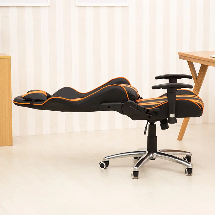 China cheap rotation 54cm seat width racing office chair with wheels