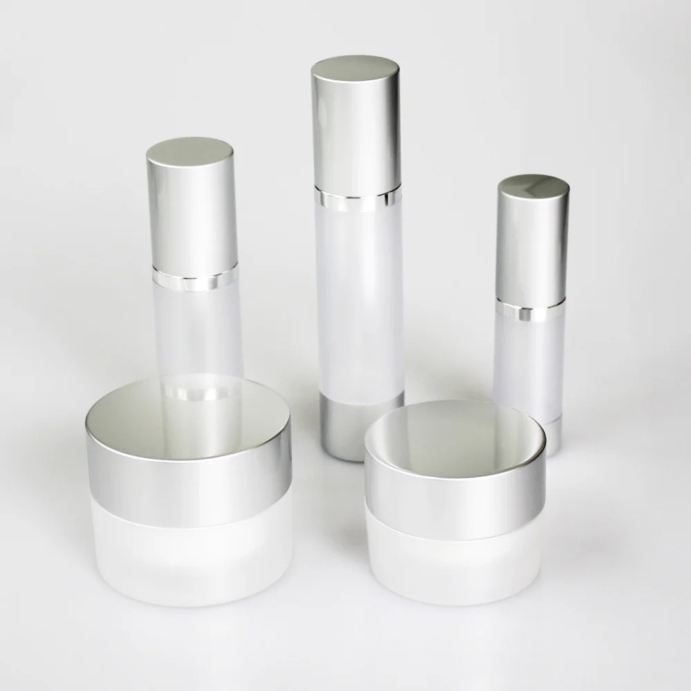 Plastic Airless Bottles China Factory 15ml 30ml 50ml 80ml 100ml Aluminum PUMP Sprayer Personal Care Frost Skin Care Cream