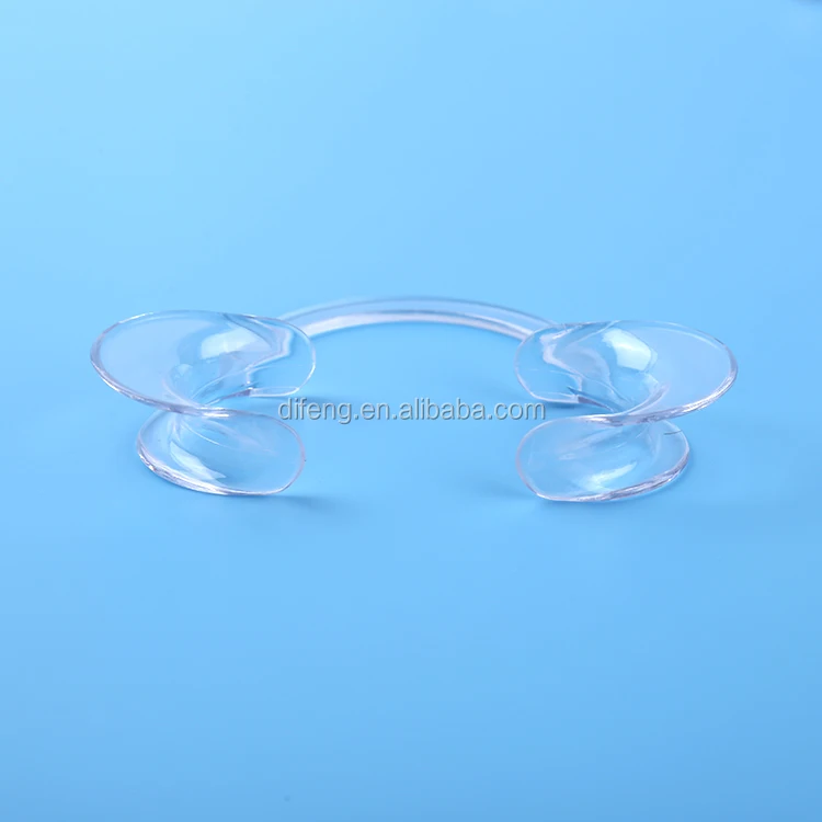 Disposable transparent C shape mouth opener / dental lip and cheek retractor for teeth whitening