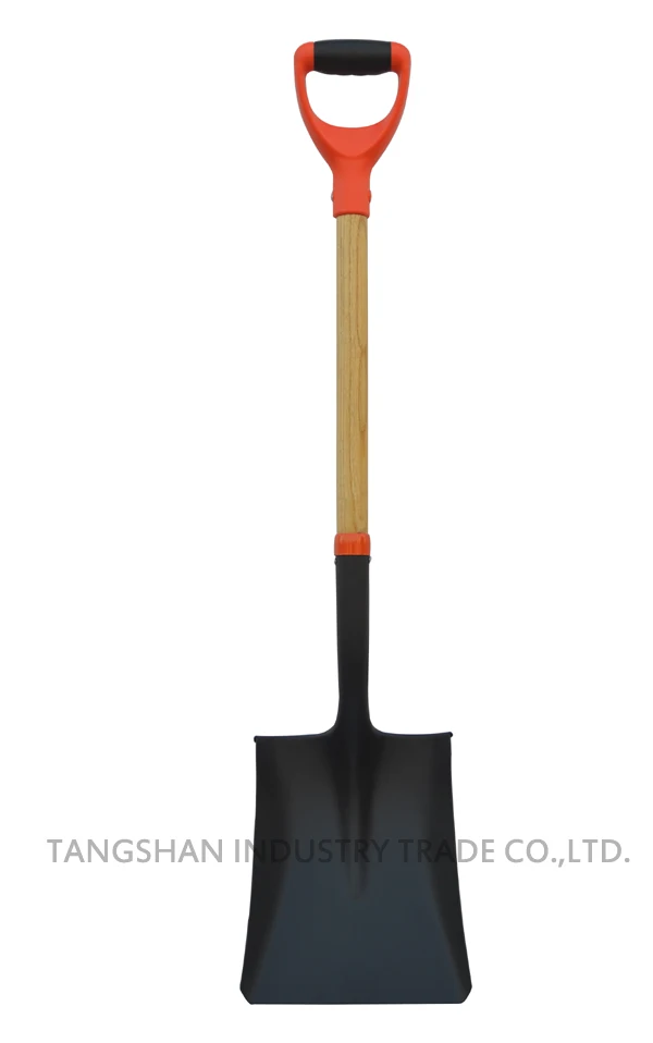 
Hot sell pala all types of pointed round mouth shovel with wooden handle 