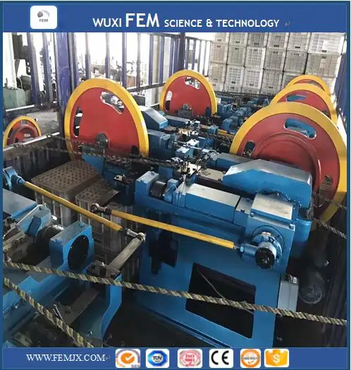 High Speed Low Noise Double Head U Type Nail Making Machine/Small Factory